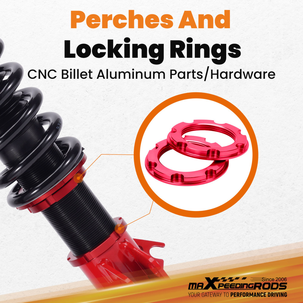 4x Coilovers compatible for Subaru Impreza WRX & STi (GDA/GDB) 2000-2007 Suspension Struts